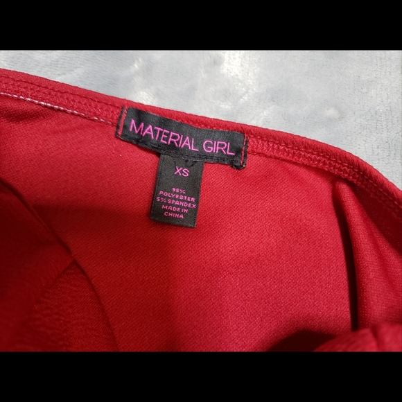 Material Girl size XS Peplum Tube Top NWOT - Picture 5 of 5